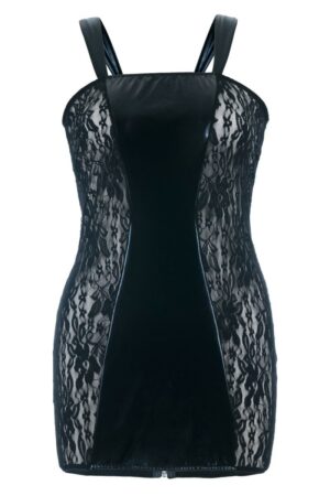 schwarze wetlook chemise sb/1004 sexy base kollektion by andalea