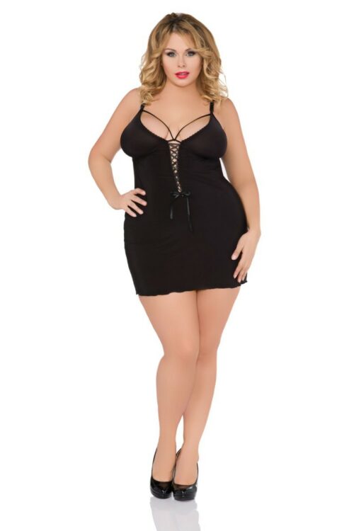 schwarze chemise sb/1032 von andalea