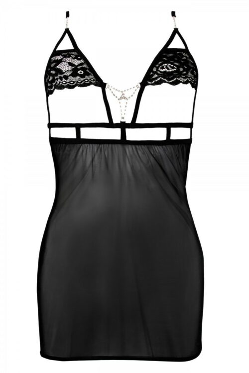 schwarze chemise claea von anais apparel luxury lingerie