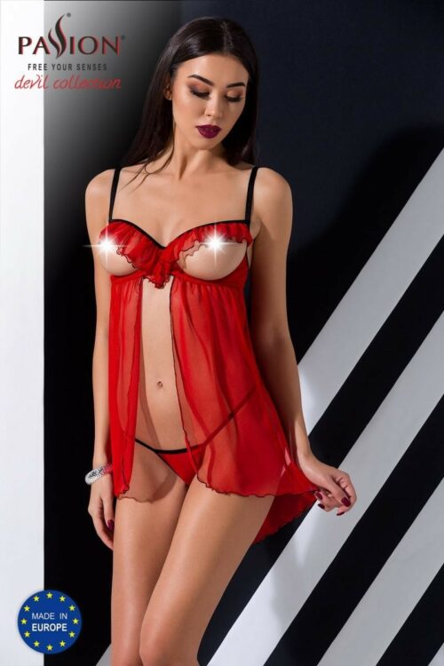 rote ouvert chemise cherry von passion devil collection