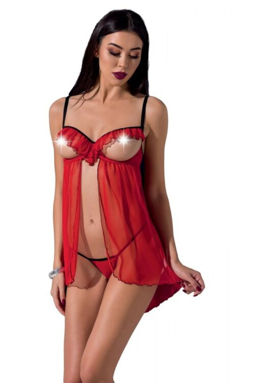 rote ouvert chemise cherry von passion devil collection