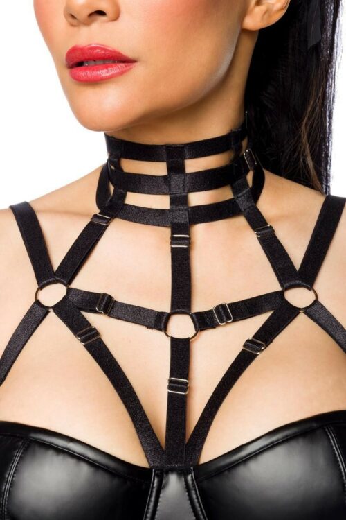harness-wetlook-minikleid 18266 von saresia
