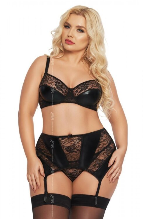 schwarzes set 1898 von softline plus size