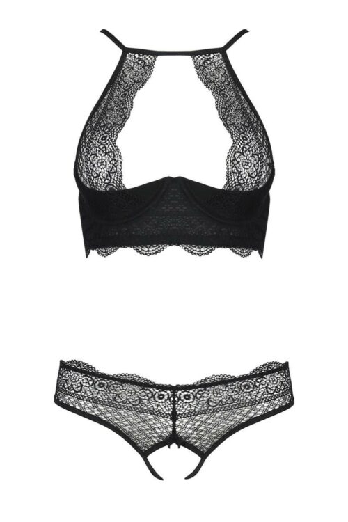 schwarzes set pa595279 von passion devil collection