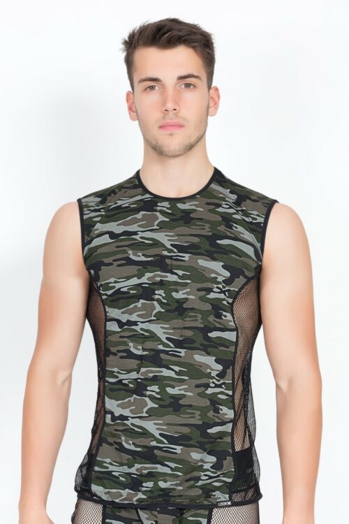 camouflage V-Shirt Military 58-77 von Look Me