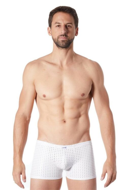 weiße herren boxer short 811-67 von look me