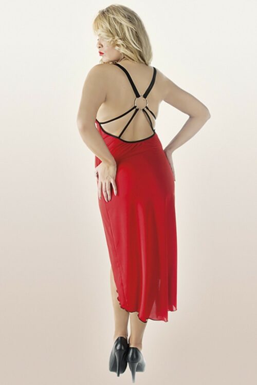 rotes langes kleid m/1073 von andalea