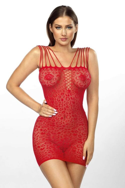 rotes netzkleid aa052316 von anais apparel luxury lingerie