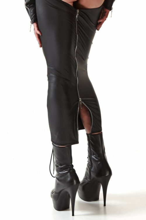 langes kleid crd005 schwarz von regnes fetish planet crossdresser fetish line