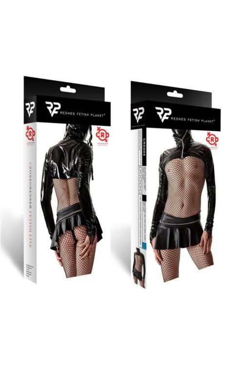 pvc jacke crd009 schwarz von regnes fetish planet crossdresser fetish line