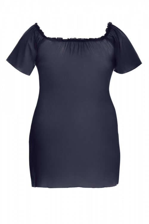 schwarz/dunkelblaue chemise aa051957 von anais apparel plus size