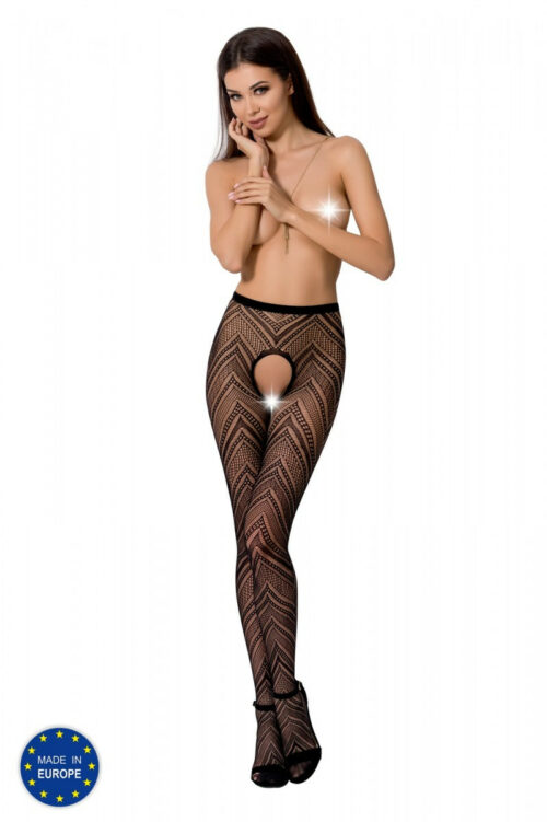 ouvert strumpfhose s010 schwarz von passion erotic line