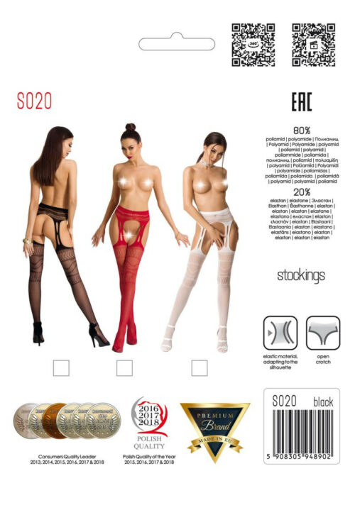 ouvert strumpfhose s020 schwarz von passion erotic line