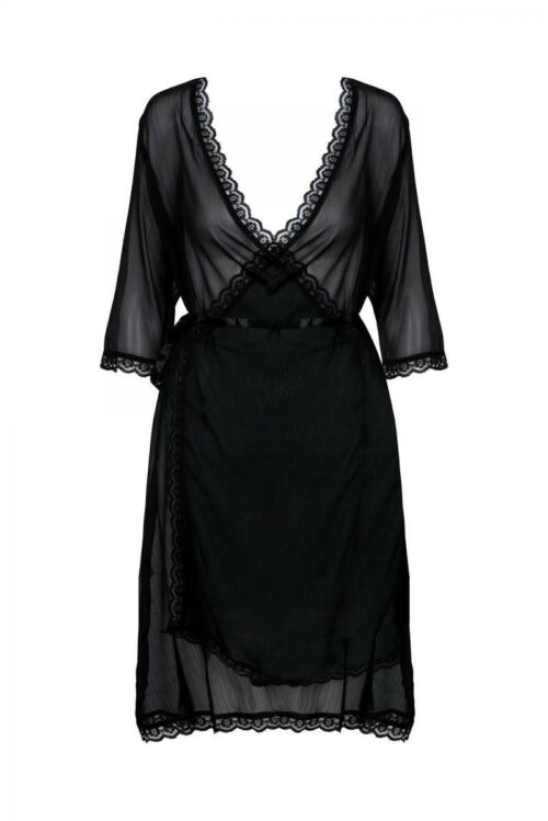 schwarzer kimono aa0521295 von anais apparel plus size