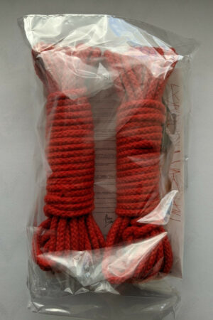 Bondage-Seil 2 x 8 Meter in rot von Demoniq