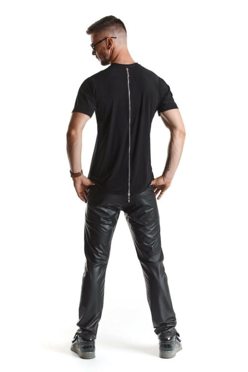 schwarzes herren t-shirt rmriccardo001 mit reißverschluss von rfp