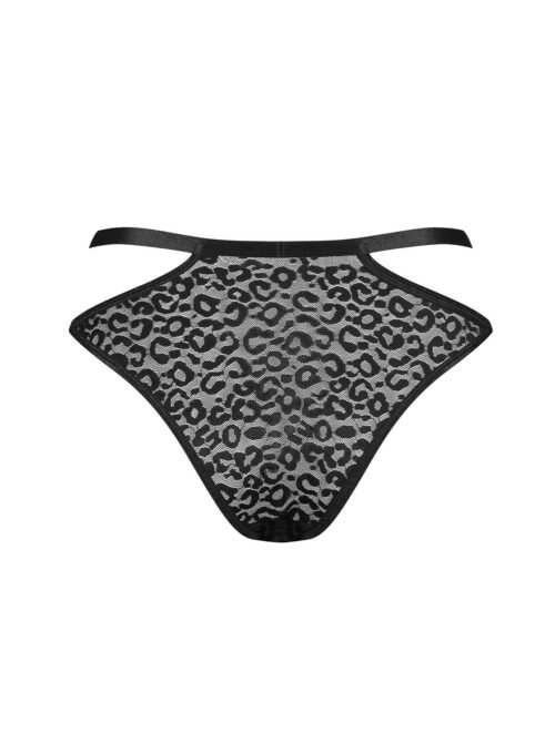 Feminine Bagirela Panties schwarz Animal-Print-Muster