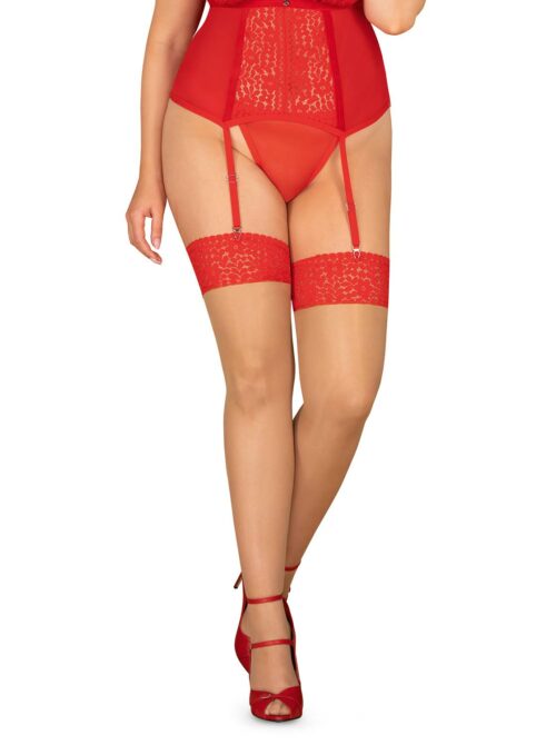 blossmina stockings in rot bis 7xl
