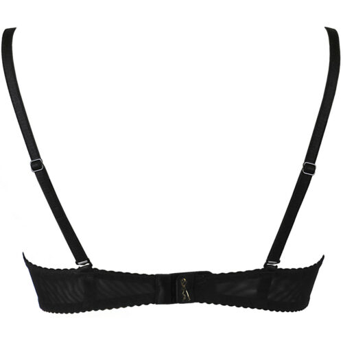 v-9891 bra black with open cups