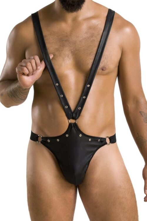 herren string-body 028 in schwarz von passion