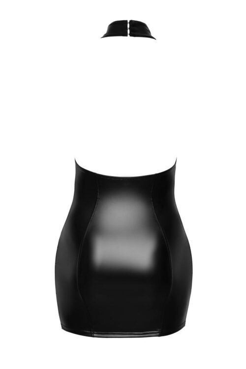 rückenfreies minikleid f266 in schwarz
