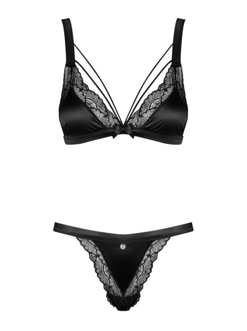 verführerisches, schwarzes eloissa dessous-set