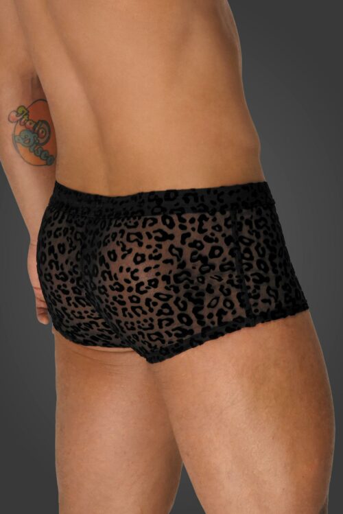 leopard flock shorts h072 von noir handmade aplpha collection