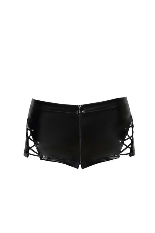 powerwetlook shorts mit schnürung f292 von noir handmade
