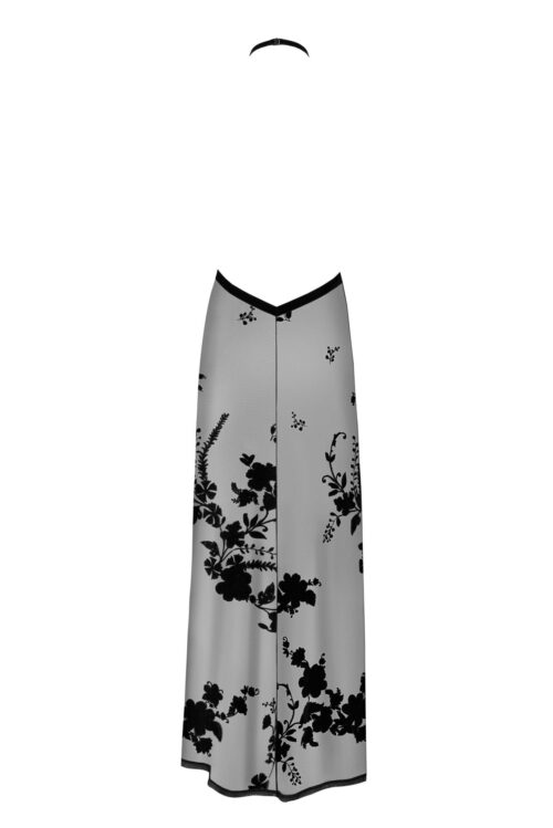 f312 langes kleid aus netzmaterial von noir handmade