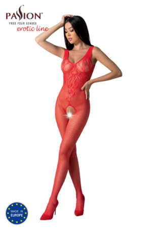 pe bs098 bodystocking red