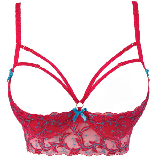 bezauberndes bustier mit offenen cups v-9671