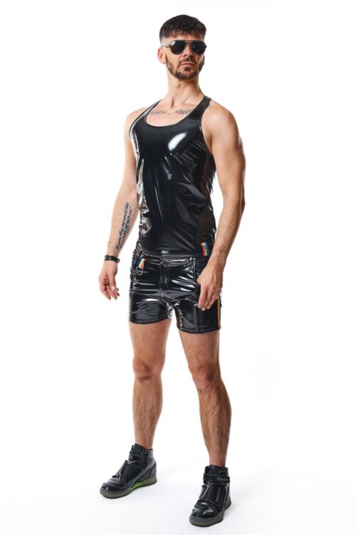 pvc herren tank top von pride fetish line