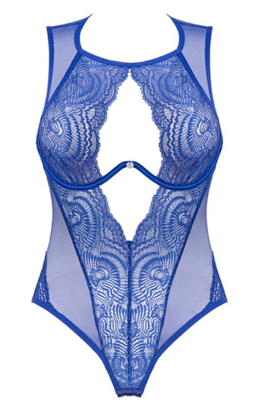 bügel-body in royalem blau von obsessive