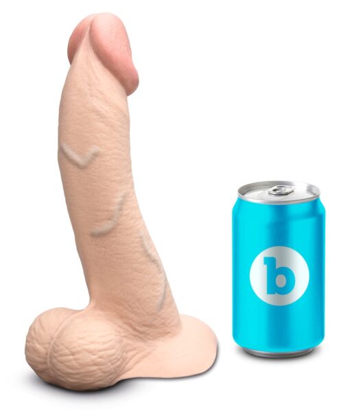 biegsamer naturdildo slipskin 9“ curvy