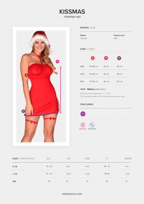 weihnachtliches dessous-set kissmas