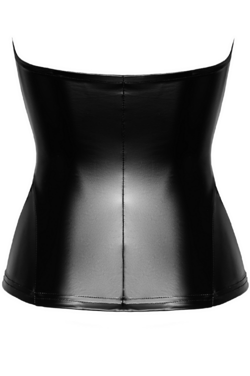 f334 wetlook corsagen-top von noir handmade