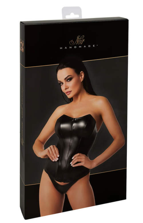 f334 wetlook corsagen-top von noir handmade